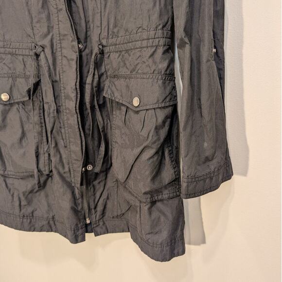 Cole Haan Jacket Windbreaker Packackable Hood Rain Pockets - Size S - Picture 6 of 9